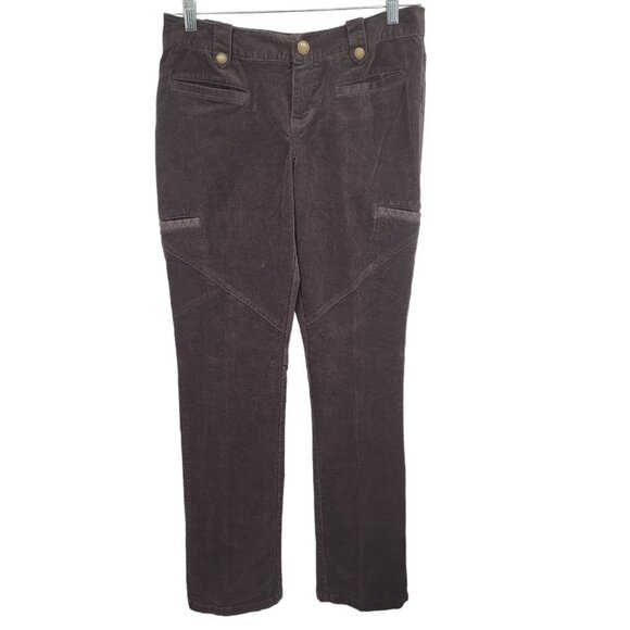 Bob Timberlake womens 8 brown corduroy pants with pockets cotton blend - Picture 1 of 9